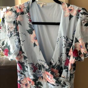 Beautiful blue floral dress